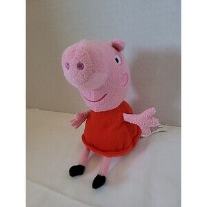 Peppa Pig 2021  6" Plush Red Dress Stuffed Animal Toy